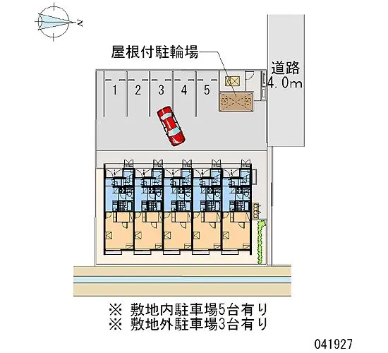 ★手数料０円★出雲市渡橋町　月極駐車場（LP）